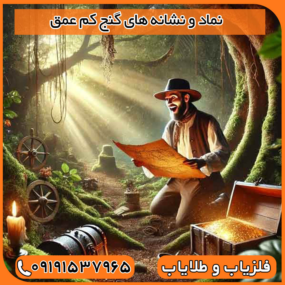 نماد و نشانه های گنج کم عمق