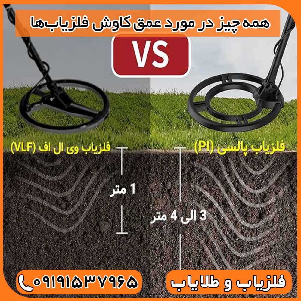 همه چیز در مورد عمق کاوش فلزیاب‌ها